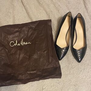 Cole Haan Black Leather Heels